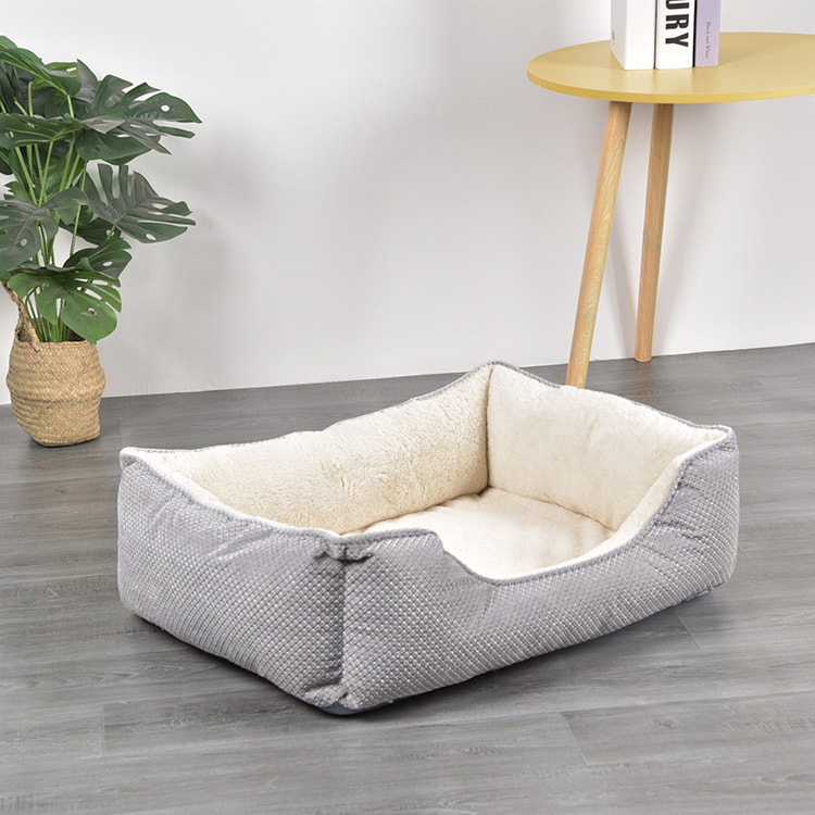 TOP-11127 Cama cómoda para dormir para mascotas con sofá rectangular