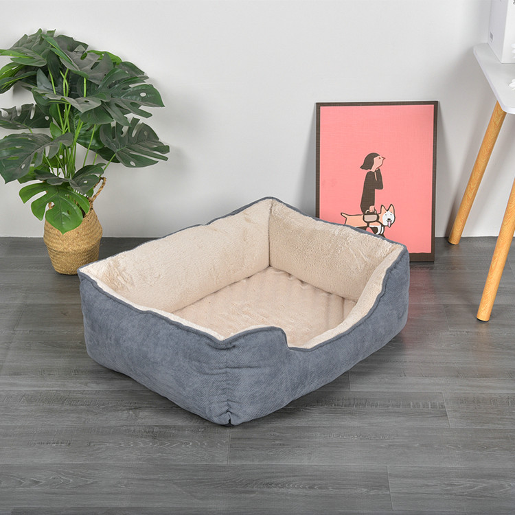 TOP-15950 Cama para perros extraíble y cálida de invierno multicolor