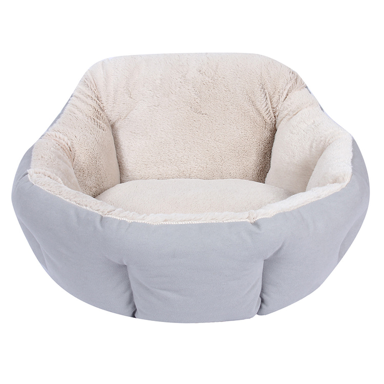 TOP-18479 Cama redonda de felpa antideslizante para abrazar a perros