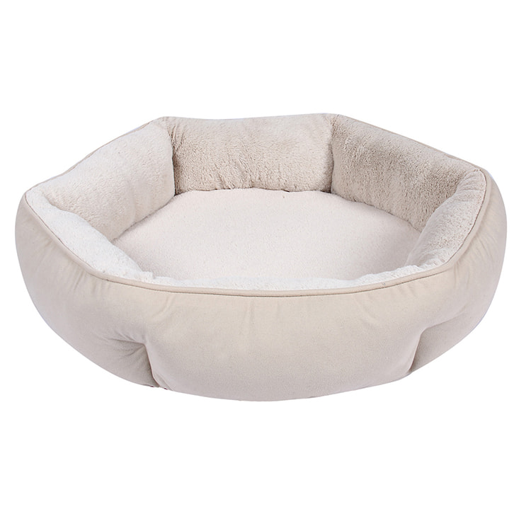 TOP-18484 Cama calmante ortopédica suave para perros de color sólido