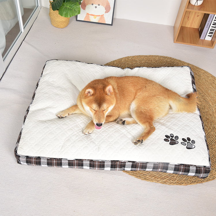 TOP-18752 Cama lavable con almohada de espuma viscoelástica para mascotas